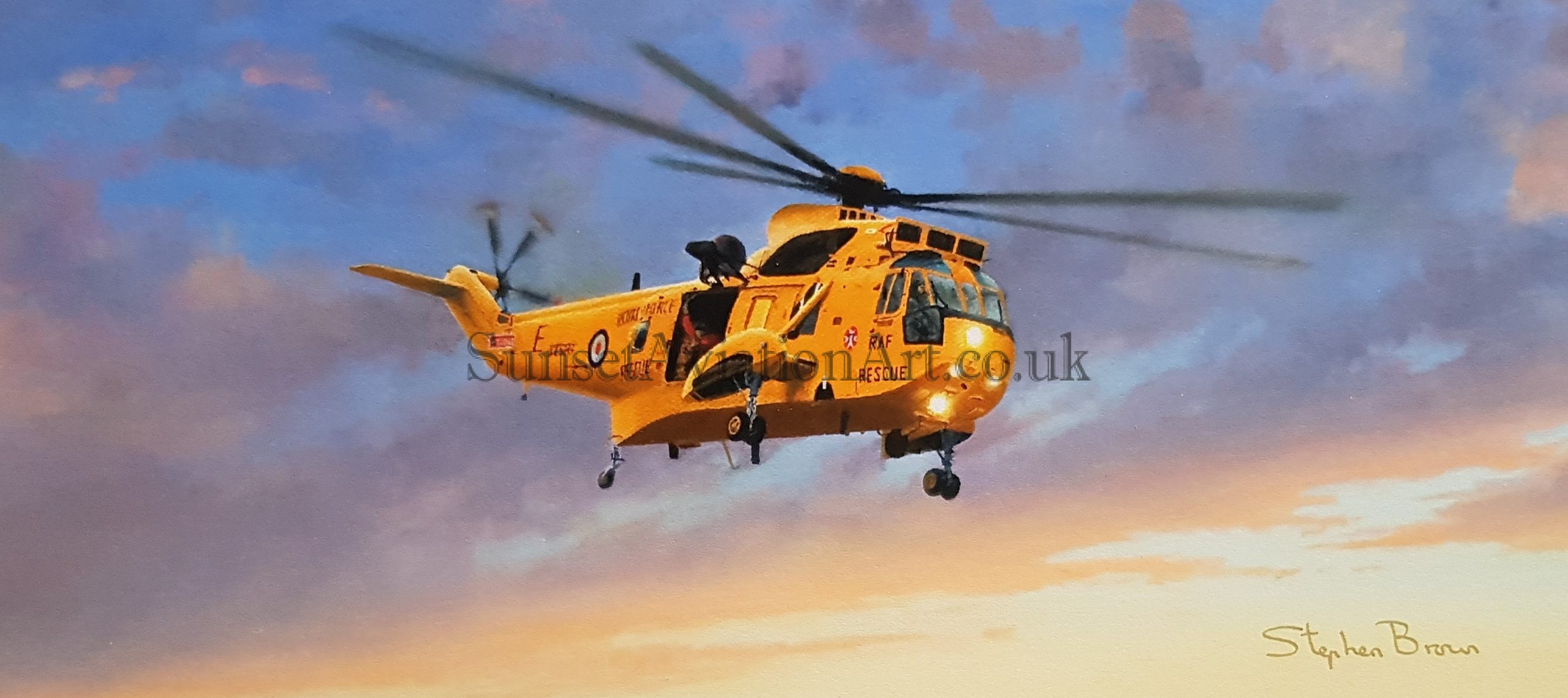 Winter Patrol - RAF Spitfires - Aviation Christmas Card - View #7