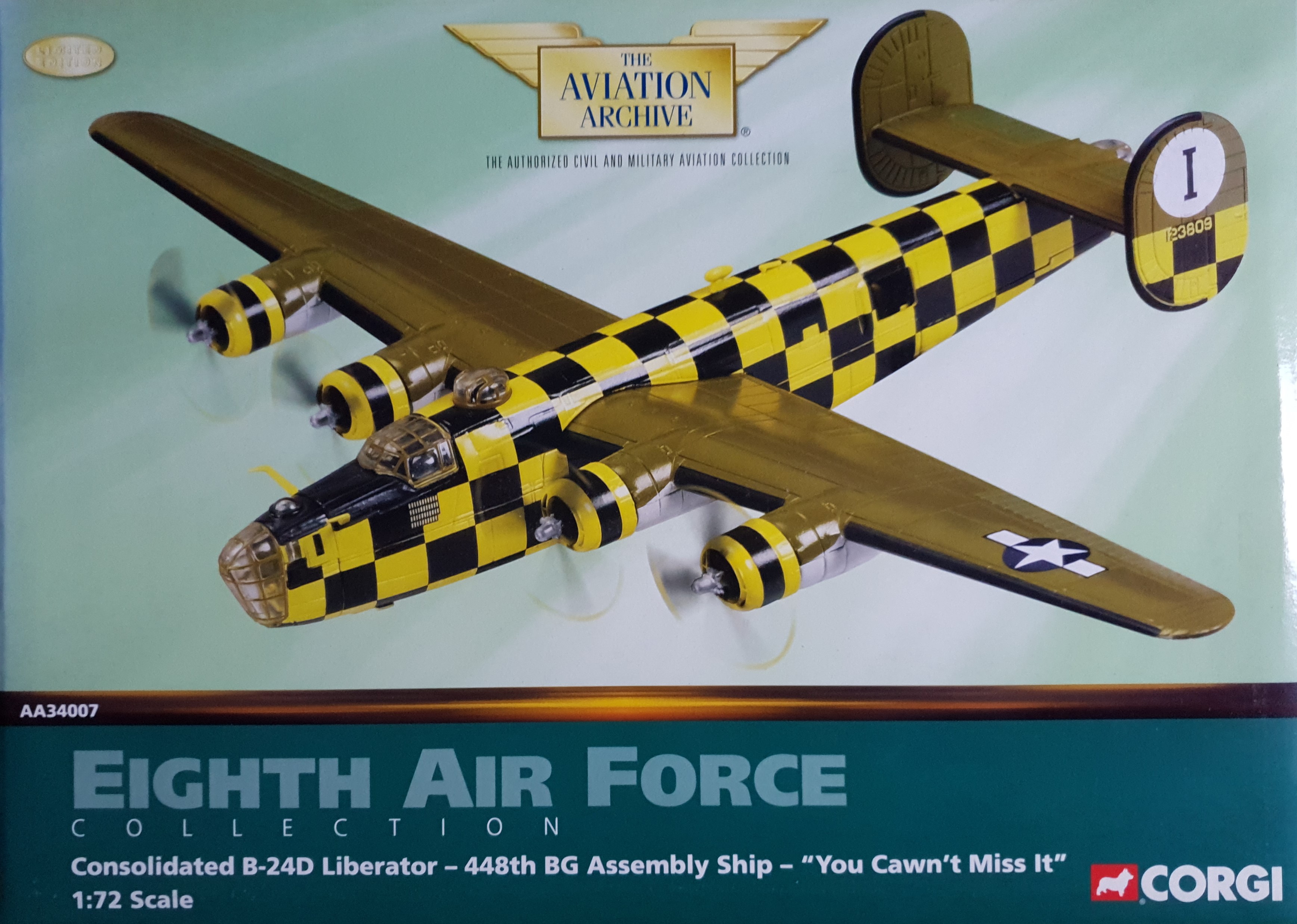 B-24D Liberator 448th BG Assembly Ship Corgi AA34007 scale 1:72