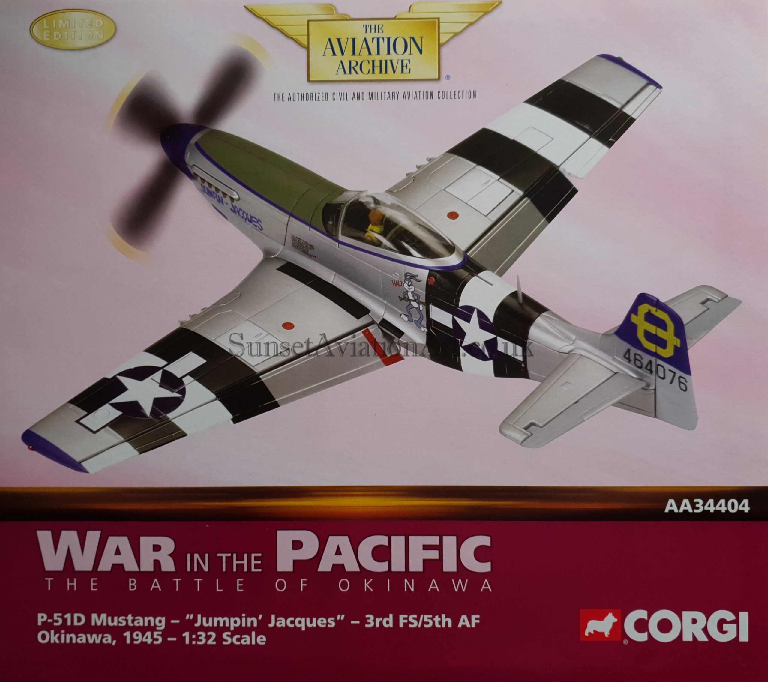 洋楽 CCG Corgi AA34404; North American P-51D Mustang Fighter; Jumpin