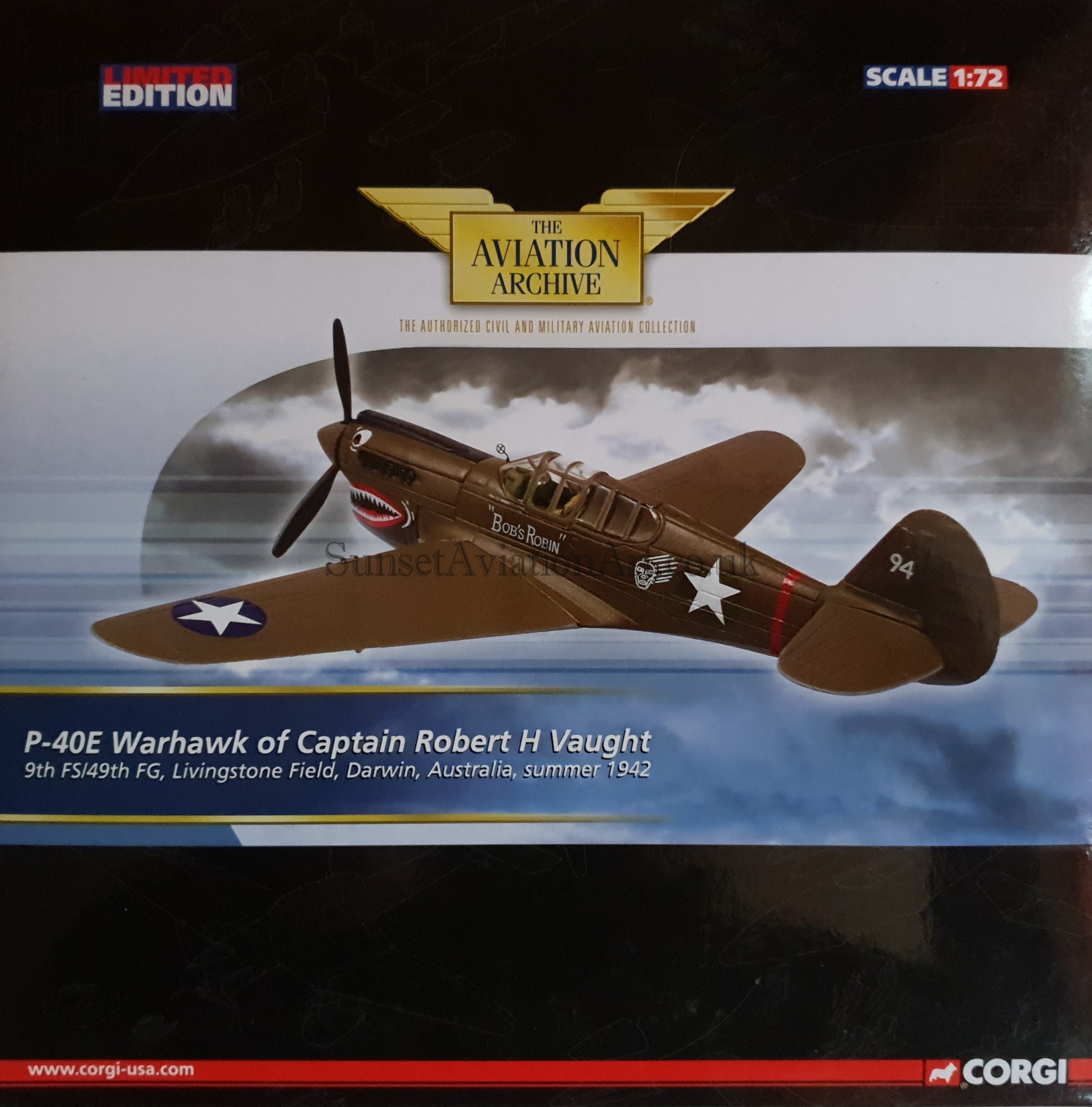 Avion Corgi 1/72 P-40E-1 – 9th FS/49th FG, Diecast, Occasion