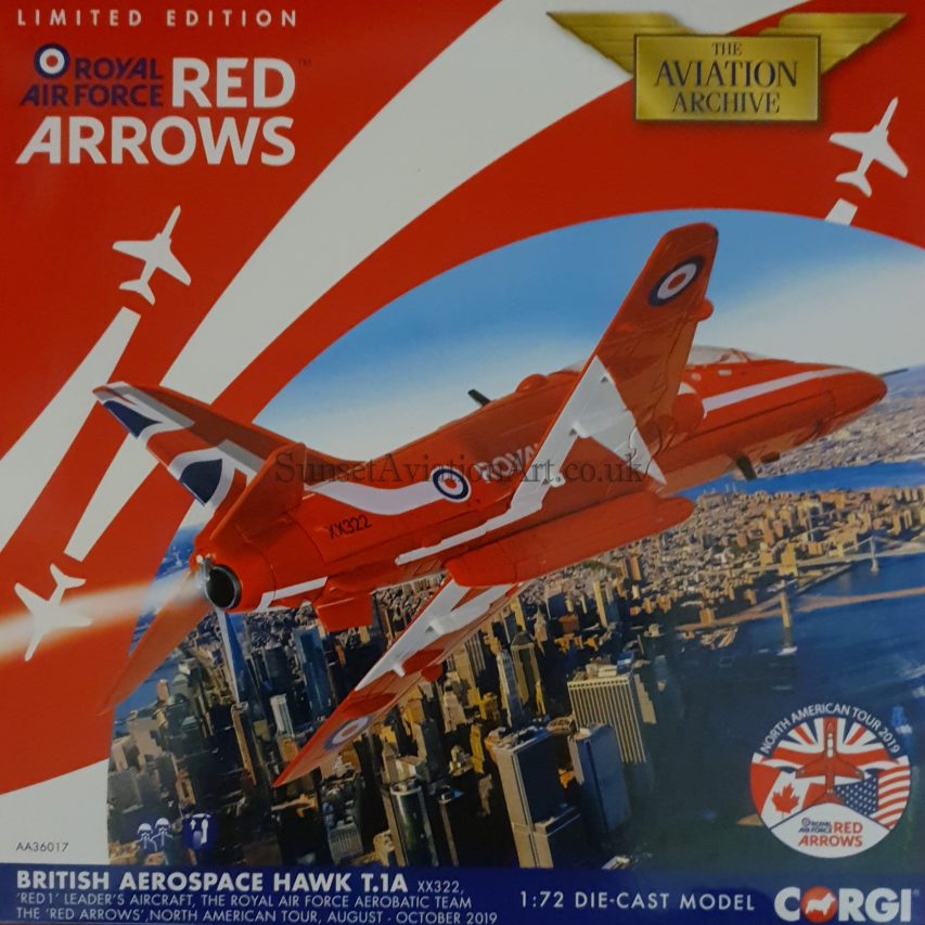 Maquette Corgi AA36001 1/72 BAe Hawk T.1A - Red Arrows - Neuve Et Rare
