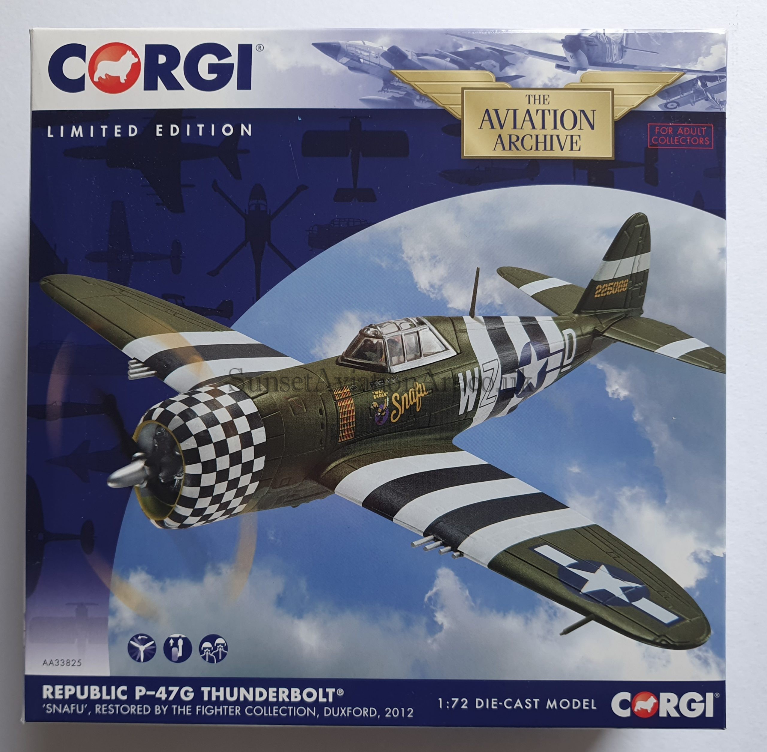 AA33825 Corgi P-47G Thunderbolt Restored by Fighter Collection
