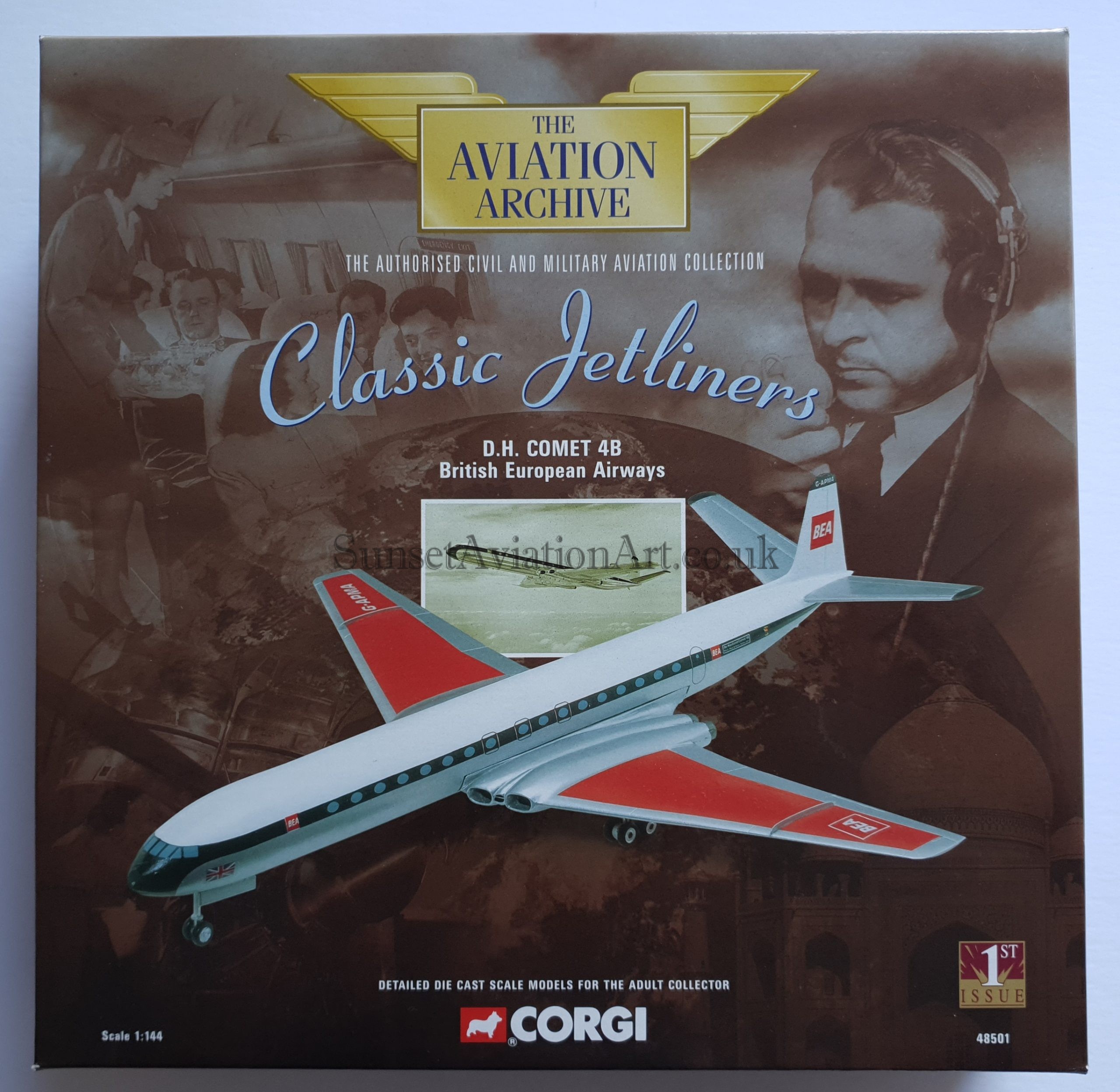 1/144 デ・ハビランド コメット 4B BEA アートアーズ CORGI De Havilland Comet Airliner (1:144 Scale)