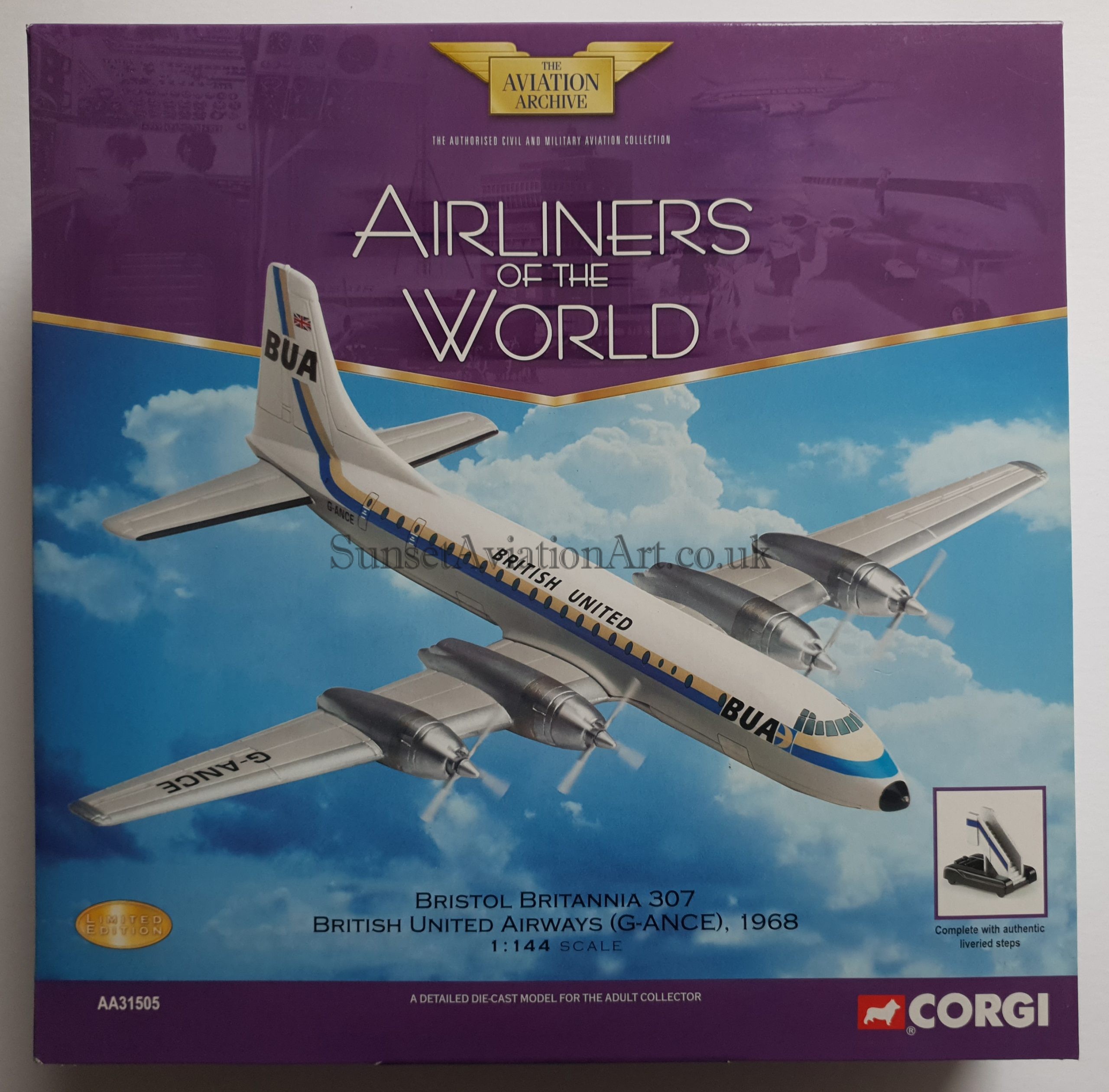 Corgi AA31502 Bristol Britannia 312F A&AEE Boscombe Down - Hattons
