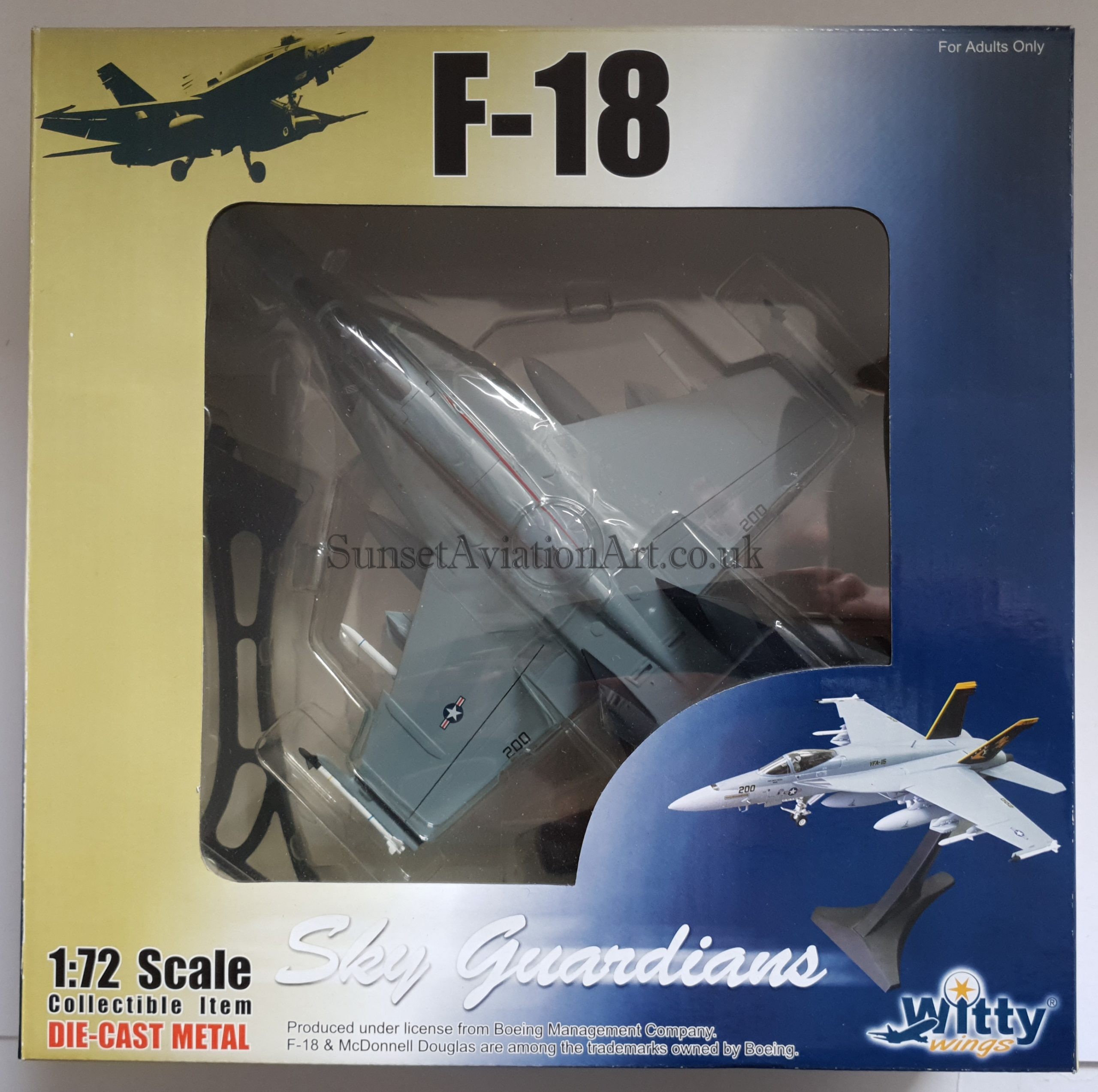航空機・ヘリコプター Sky guardians 1/72 F/A-18 CHRNET No.183 Witty WTW72007-02 - F/A-18 Hornet Diecast Model, USN VFA-137
